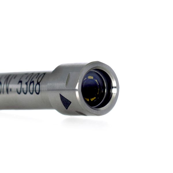 Close up of lens view of SIDUS SS560 Ultra Mini Color Camera with Built-in Adjustable White HBLED Ring Light